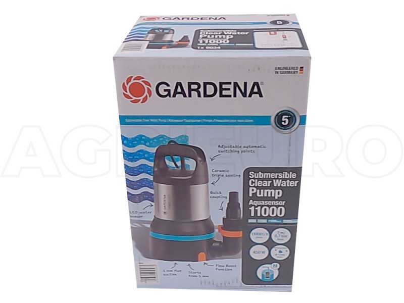 Bomba sumergible para aguas limpias Gardena 11000 Aquasensor art. 9034-20