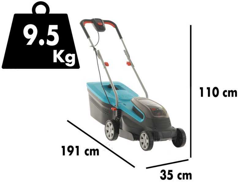 Cortac&eacute;sped el&eacute;ctrico de bater&iacute;a Gardena PowerMax 32/36V P4A - 2 Bater&iacute;as 18V/2.5Ah - Anchura de corte 32 cm