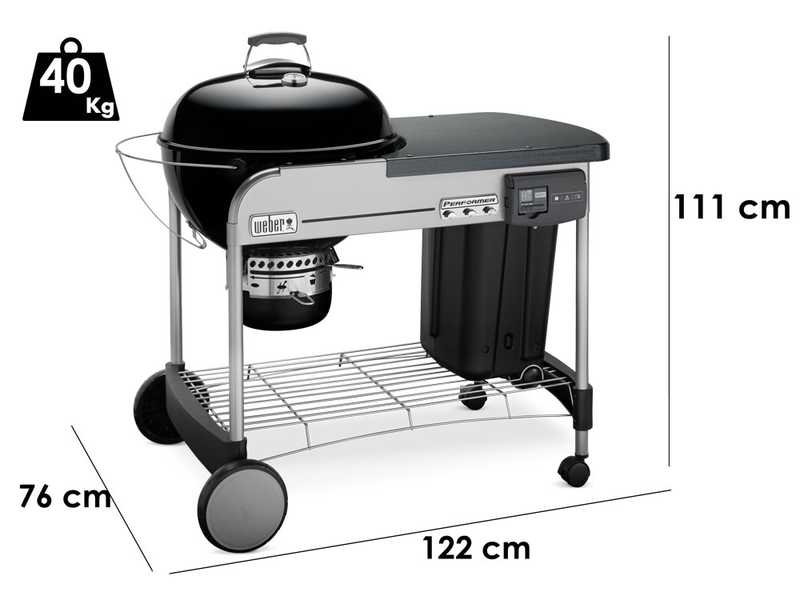 Weber Performer Deluxe GBS - Barbacoa de carb&oacute;n