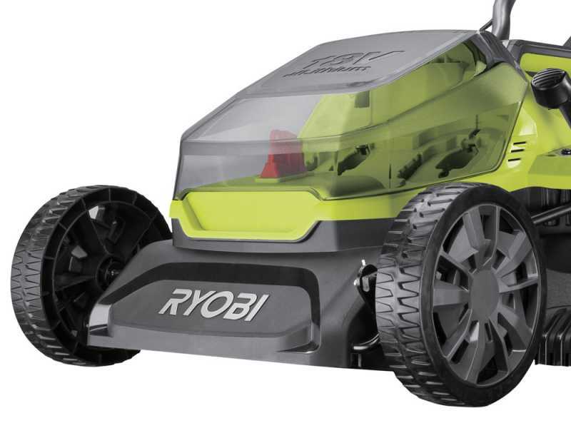 Cortac&eacute;sped de bater&iacute;a RYOBI RY18LMX37A-150 - 18V - 5Ah - saco de 45 l - corte de 37 cm