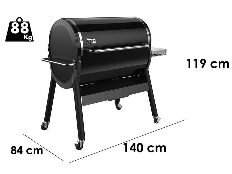 Weber Smoke Fire EX6 GBS - Barbacoa de pellet
