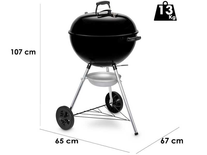 Weber Kettle E-5710 BLK - Barbacoa de carb&oacute;n