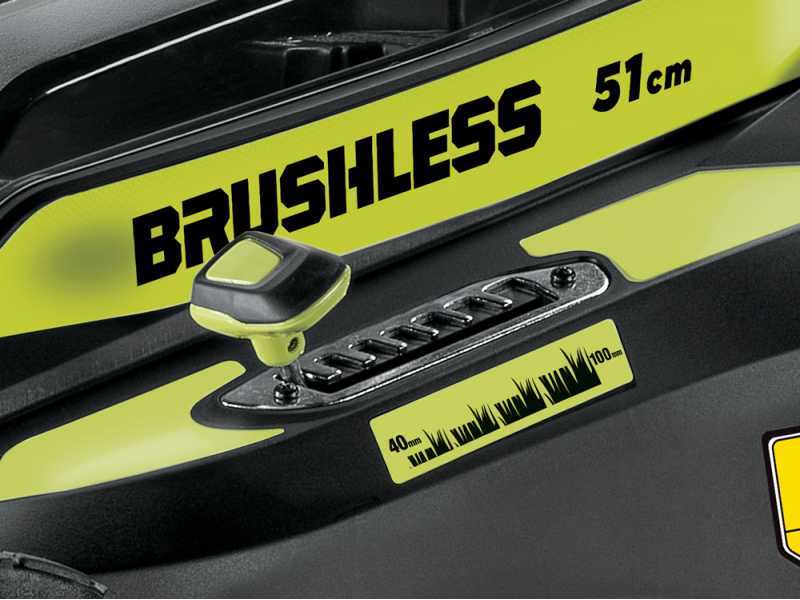Cortac&eacute;sped de bater&iacute;a RYOBI RY36LMX51A-160 - MAX POWER 36V - 6Ah - saco de 70 l - corte de 51 cm