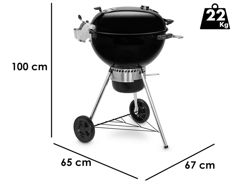 Weber Master Touch Premium E-5770 BLK - Barbacoa de carb&oacute;n