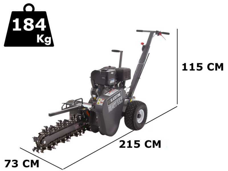 BlackStone TS 420 L - Zanjadora de gasolina - Loncin G420F