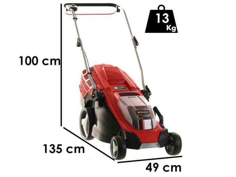Cortac&eacute;sped de bater&iacute;a Einhell GE-CM 36/43 Li - con starter kit 2 bater&iacute;as 18V/4ah y cargador