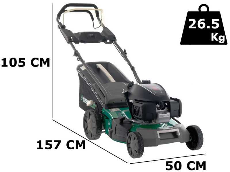 Cortac&eacute;sped autopropulsado GreenBay GB-LM 46 SH - 4 en 1 - Motor Honda GCVx145