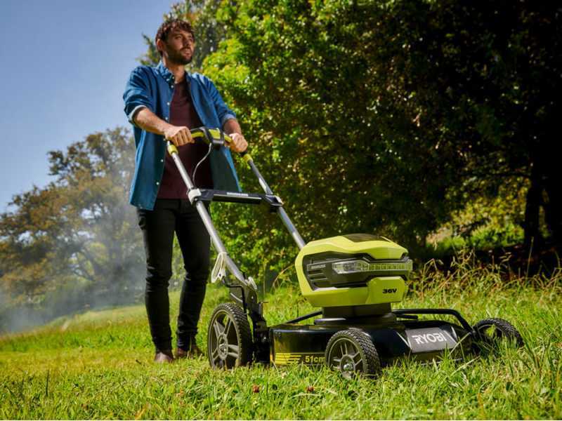 Ryobi RY36LMMX51A-140 - Cortac&eacute;sped de bater&iacute;a - MAX POWER 36V/4Ah - Corte de 51 cm