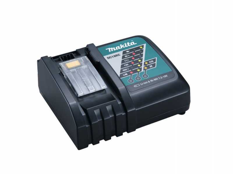 Cargador de bater&iacute;as r&aacute;pido Makita DC18RC para bater&iacute;as 18V