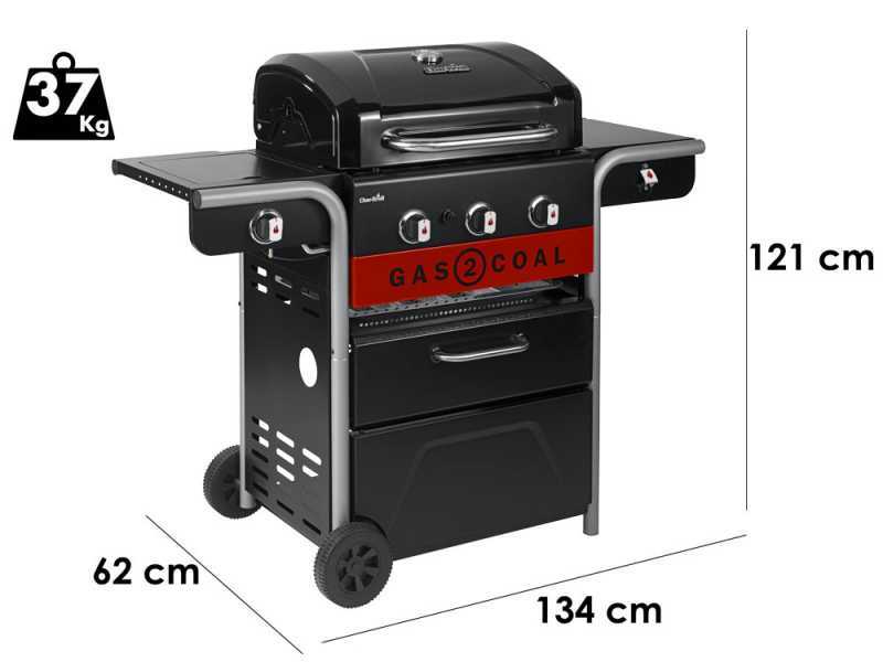 Char-Broil Gas2Coal 2.0 3B - Barbacoa de gas y carb&oacute;n
