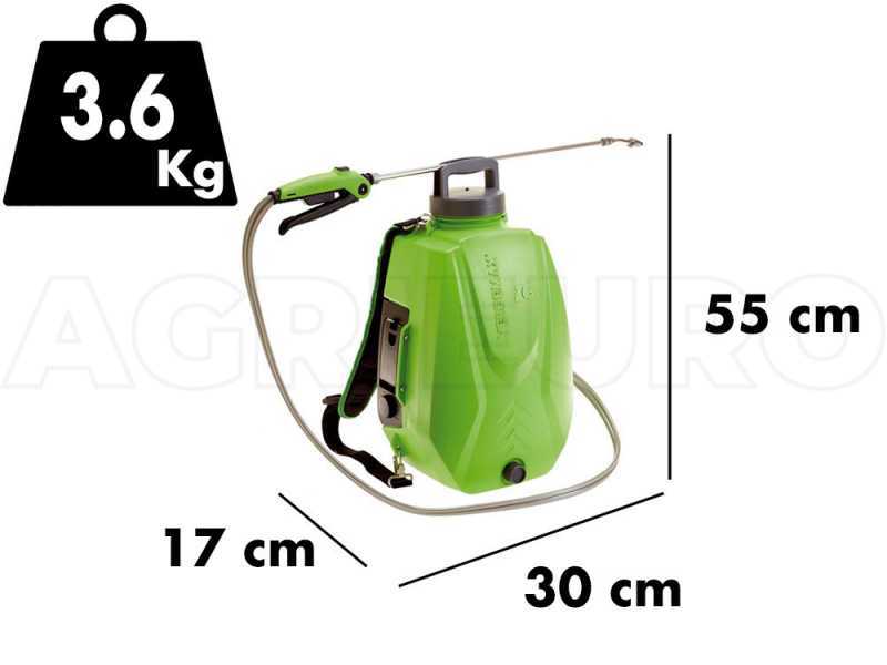 Verdemax FUTURA PRO 16L - Pulverizador de bater&iacute;a con mochila - 18V - 2.5Ah