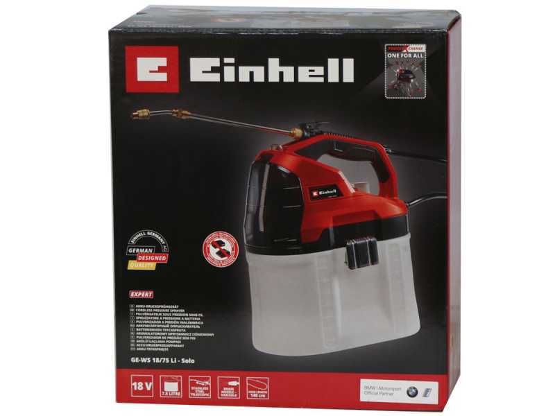 Einhell GE-WS 18/75 Li - Bomba fumigadora de bandolera a bater&iacute;a - 18V - 7.5 L - 2.5Ah