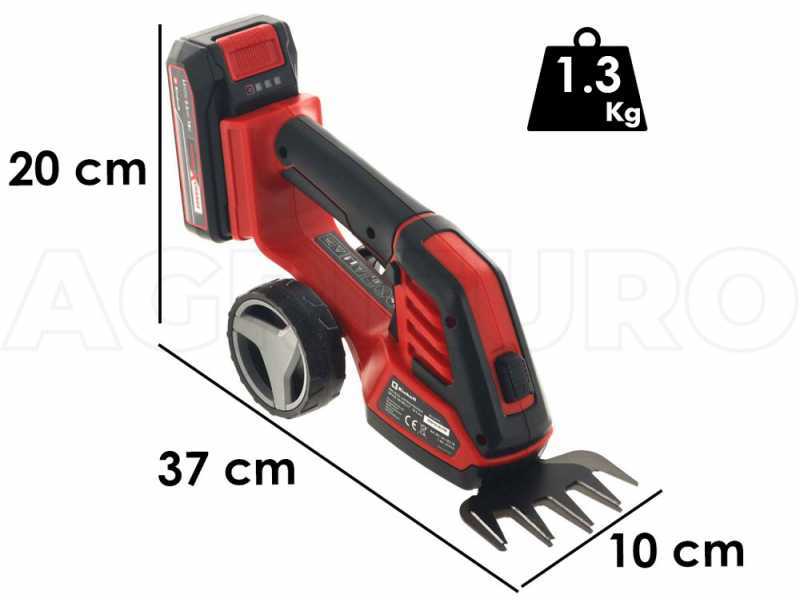 Einhell GE-CG 18/100 Li T - Tijera cortac&eacute;sped con p&eacute;rtiga - BATER&Iacute;A Y CARGADOR NO INCLUIDOS