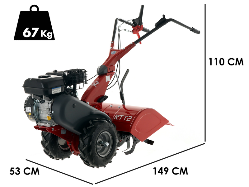 Eurosystems RTT2 SR - Motocultor de gasolina - Brigs&amp;Stratton CR950 - 7HP