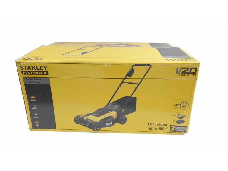 Stanley Fatmax SFMCMW2651M - Cortac&eacute;sped de bater&iacute;a - 2x18V/4Ah - Corte de 40 cm