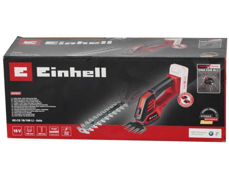 Einhell GE-CG 18/100 Li - Tijera cortac&eacute;sped - BATER&Iacute;A Y CARGADOR NO INCLUIDOS