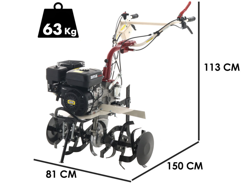 AMA MTZ100G - Motoazada de gasolina 7 HP - Motor de 212cc