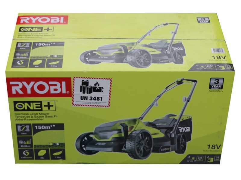Ryobi RLM18C33B25 - Cortac&eacute;sped de bater&iacute;a - 18V/2.5Ah - Corte de 33 cm