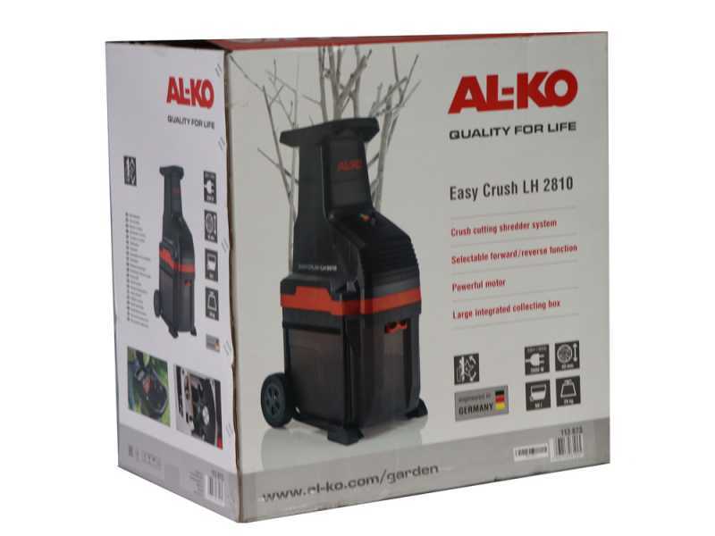 AL-KO Easy Crush LH 2810 - Biotrituradora el&eacute;ctrica - corte con rodillo - di&aacute;metro max corte 42 mm