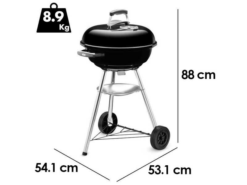 Weber Compact Kettle 47 - Barbacoa de carb&oacute;n
