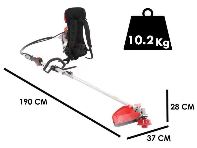 GeoTech GT-2 52 BP - Desbrozadora de gasolina multifunci&oacute;n de mochila