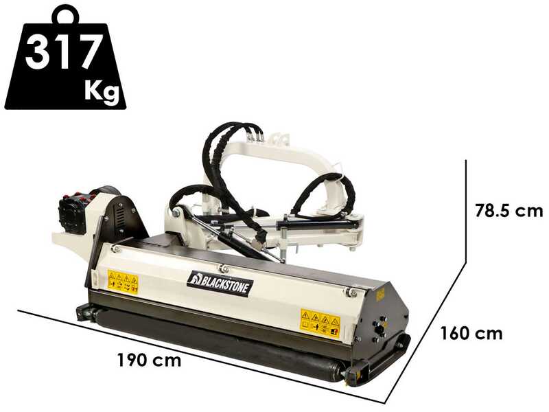 BlackStone BVL 145 L - Trituradora lateral de brazo para tractor - Serie ligera