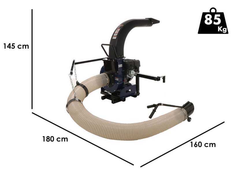 BullMach Filla RE - Aspirador de hojas remolcado de gasolina - Rato 7 HP