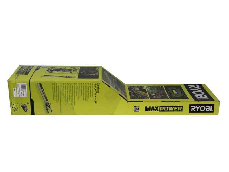 Cortasetos de bater&iacute;a RYOBI RHT36C61R40F - MAX POWER 36V - 4Ah - Espada 60 cm