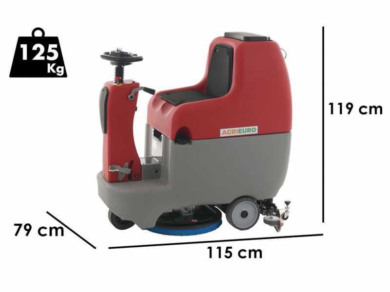 Fregadora de suelos de bater&iacute;a sin cables U.B. LP-550-B - 3 en 1: lava, seca y aspira