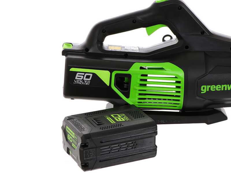 Greenworks GD60AB - Soplador axial de bater&iacute;a - BATER&Iacute;A Y CARGADOR NO EST&Aacute;N INCLUIDOS