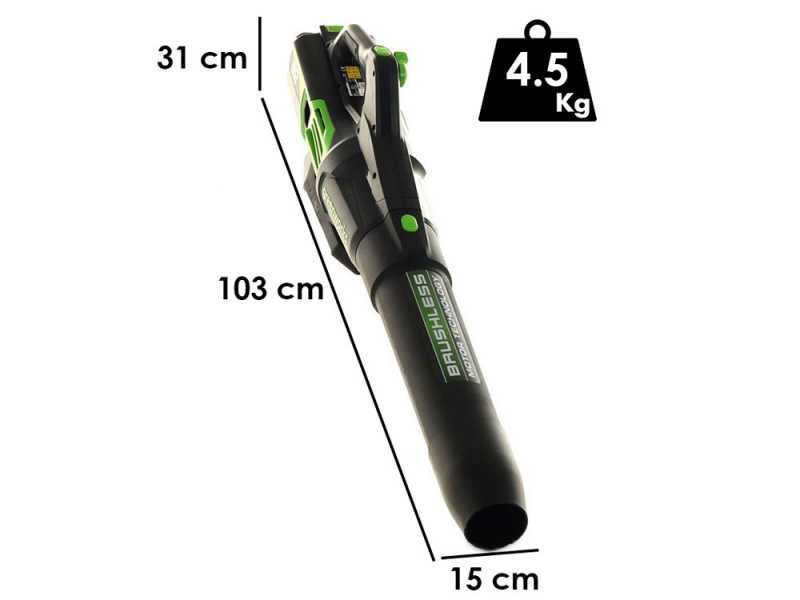 Soplador axial de bater&iacute;a Greenworks GD60AB 60V - SIN BATER&Iacute;A NI CARGADOR