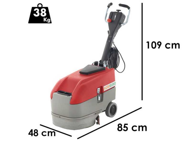 Fregadora de suelos el&eacute;ctrica U.T. LP-350-E - 3 en 1: lava, seca y aspira