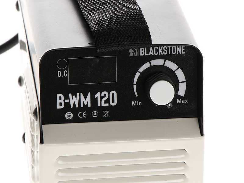 Soldadora inverter con electrodo de corriente continua Blackstone B-WM 120  - 120 A - con Kit MMA