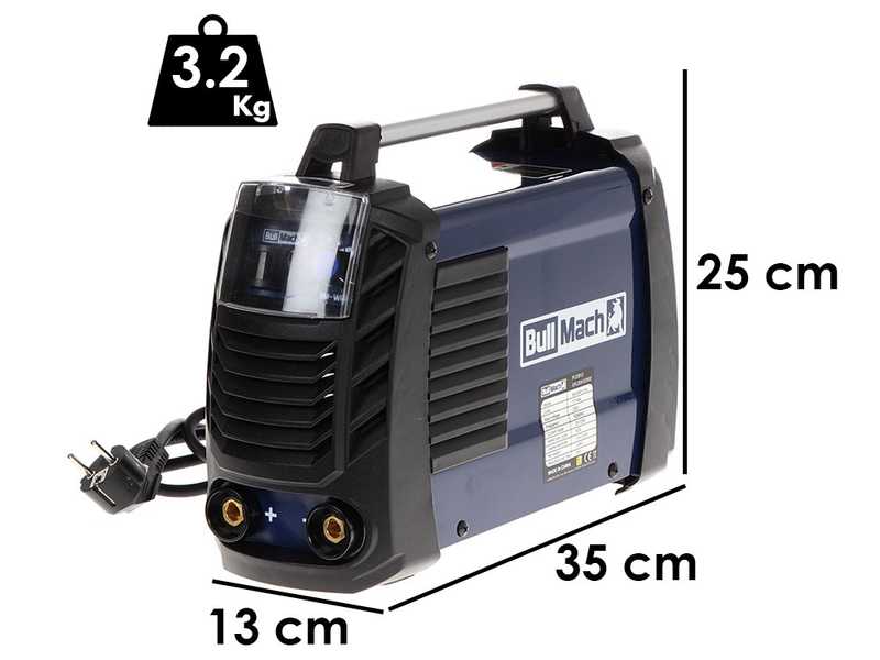 Soldadora inverter con electrodo de corriente continua BullMach BM-WM 120N - 120A - con Kit MMA