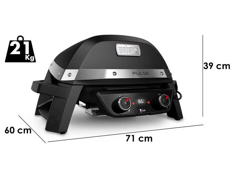 Barbacoa el&eacute;ctrica Weber Pulse 2000 - Superficie de cocci&oacute;n 49x39 cm