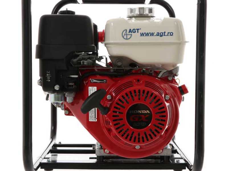 Motobomba de gasolina de gran altura de elevaci&oacute;n AGT 3&quot; GX270 - racores de 80/65/2x 40 mm