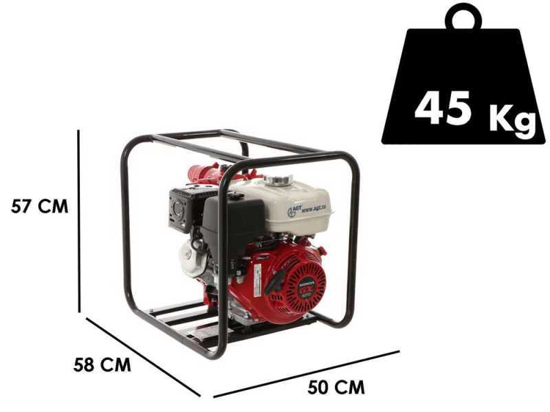 Motobomba de gasolina de gran altura de elevaci&oacute;n AGT 3&quot; GX270 - racores de 80/65/2x 40 mm