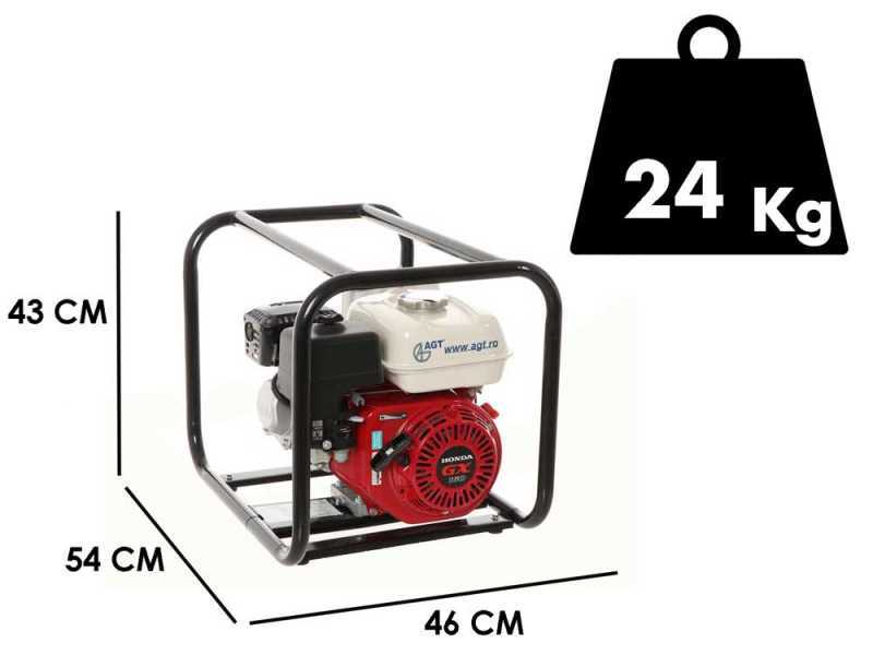 Motobomba de riego con motor de gasolina AGT 2&quot; GX160 - Racores de 50 mm