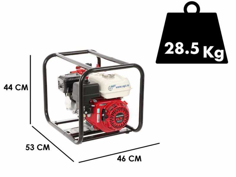 Motobomba de riego con motor de gasolina AGT 2&quot; GX200 - Racores de 50/40 mm