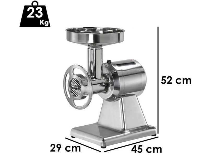 Fimar TC22SN  - Picadora de carne el&eacute;ctrica - 230 V - 1.5 HP - Grupo trituraci&oacute;n de aluminio - sin inversor de marcha