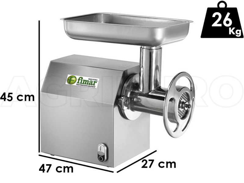 Fimar TC22C - Picadora de carne el&eacute;ctrica - 400 V - 1.5 HP - Grupo de triturado en aluminio - sin inversor de marcha