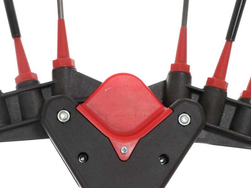 Castellari Vertigo Carbon C 12V - Vareador de aceitunas el&eacute;ctrico de bater&iacute;a tipo autom&oacute;vil con cable incluido - P&eacute;rtiga telesc&oacute;pica en aluminio 190/240 cm