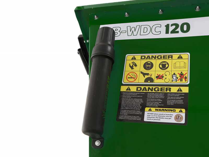 GreenBay GB-WDC 120 HE - Biotrituradora de gasolina Profesional - Motor Honda GX390