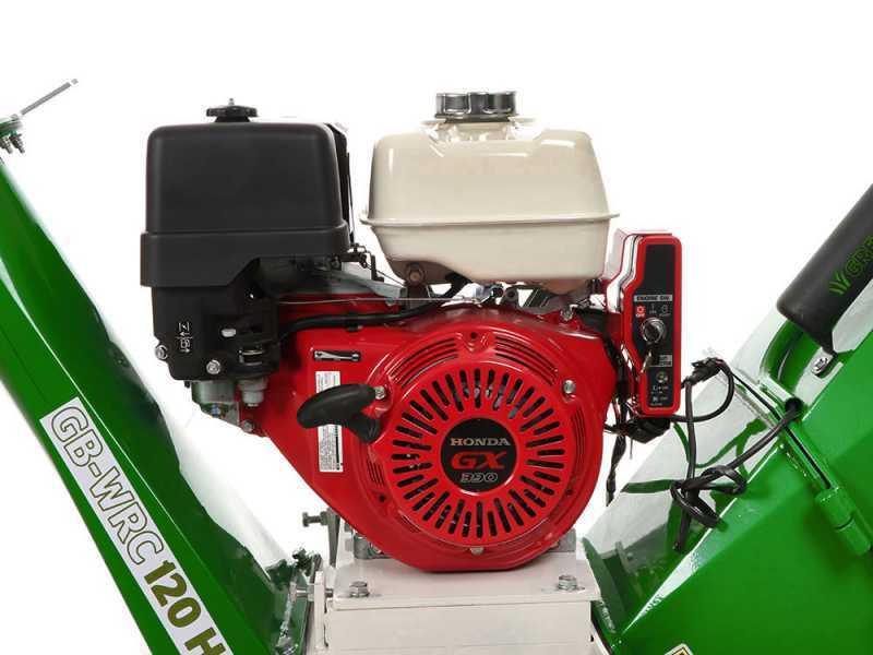 GreenBay GB-WRC 120 HE - Biotrituradora de gasolina profesional - Motor Honda GX390 de 13 HP