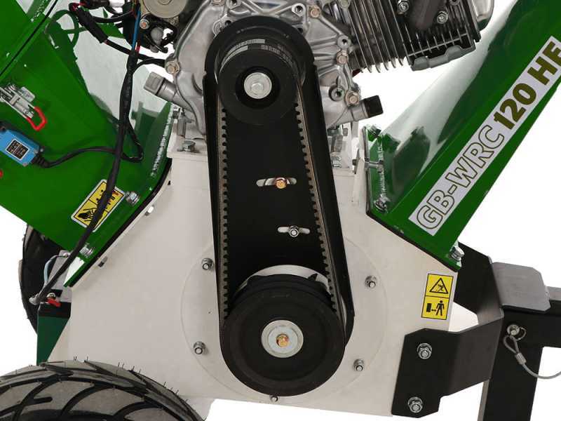 GreenBay GB-WRC 120 HE - Biotrituradora de gasolina profesional - Motor Honda GX390 de 13 HP