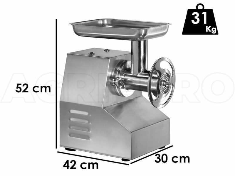 FIMAR TC22TS - Picadora de carne el&eacute;ctrica - cuerpo m&aacute;quina de aluminio -230 V