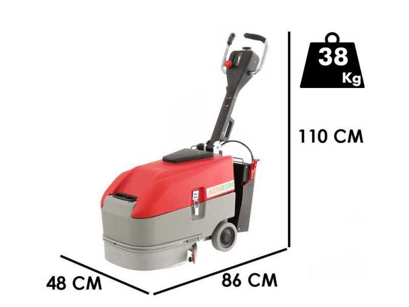 Fregadora de suelos de bater&iacute;a U.T. LP-350-B - 3 en 1: lava, seca y aspira