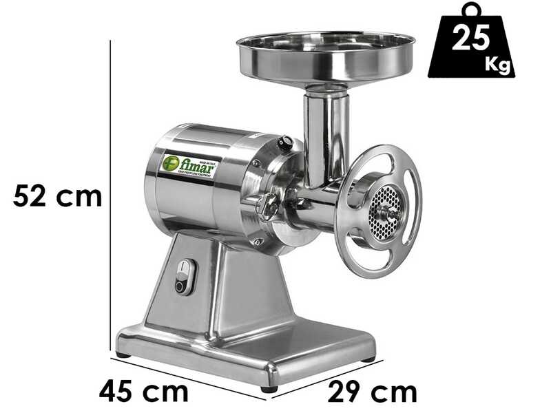 FIMAR TC22TE - Picadora de carne el&eacute;ctrica - estructura y grupo de trituraci&oacute;n de aluminio- 230V
