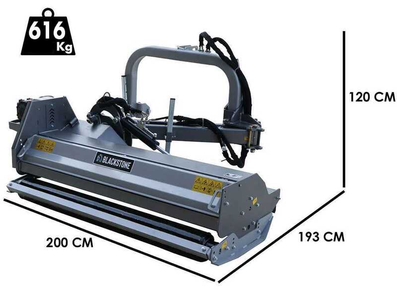 BlackStone BVH 160 H - Trituradora lateral de brazo para tractor - Serie pesada
