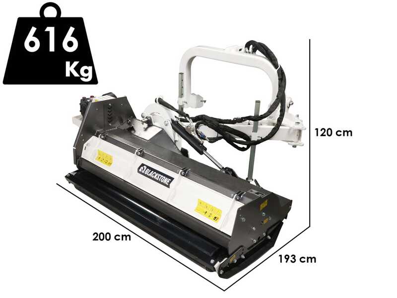 BlackStone BVH 160 H - Trituradora lateral de brazo para tractor - Serie pesada